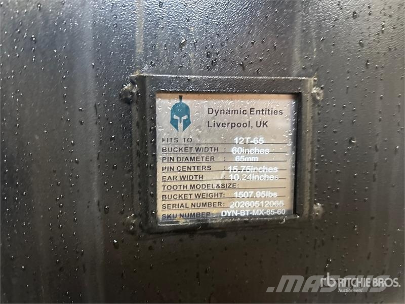 Dynamic Entities 60 in Tilting Excavator Bucket - Fits Cat Godet