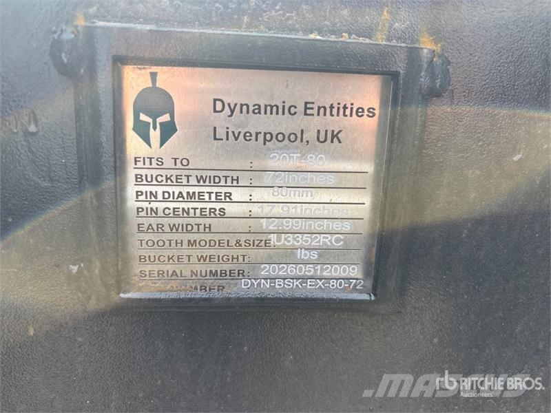 Dynamic Entities 72 in Skeleton Excavator Bucket - Fits Ca دلاء