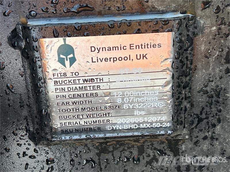 Dynamic Entities 80CL 24 in Q/C Digging Excavator Bucket - Kašike / Korpe