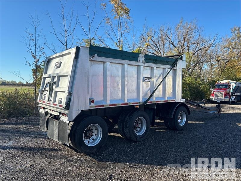 East Mfg 17 ft Tri/A Aluminum Pup Dump Trailer Tipphengere