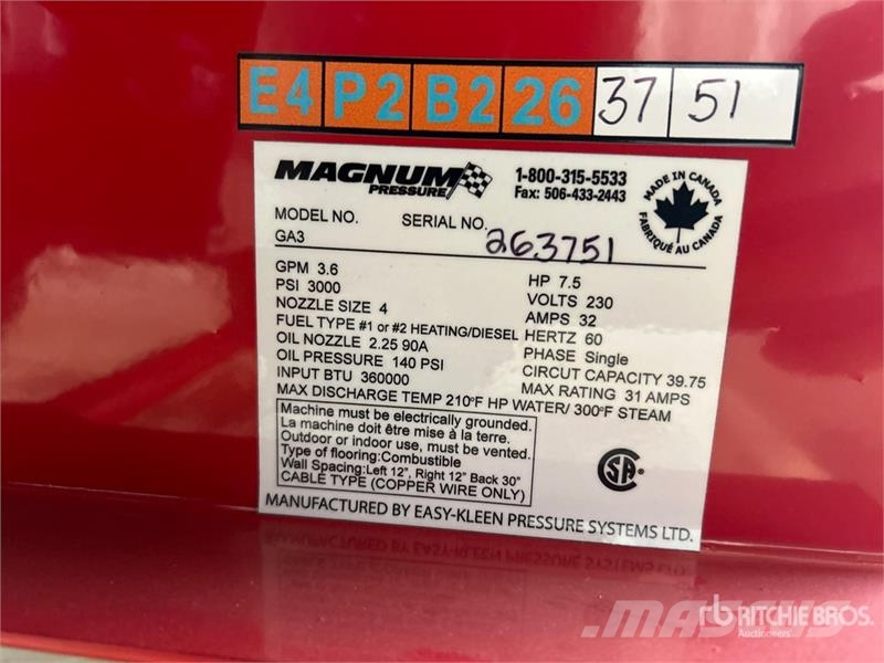 Easy-Kleen Magnum 3600 Pressure Washer (Unused) Hand Wasserdruckreiniger