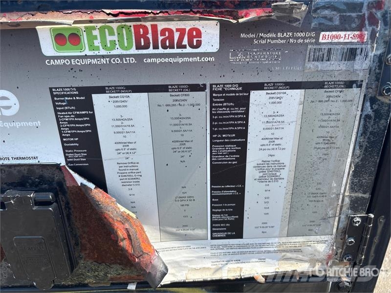EcoBlaze 1000D/G 1000000 BTU Space Heater Εξοπλισμός θέρμανσης και ξεπαγώματος