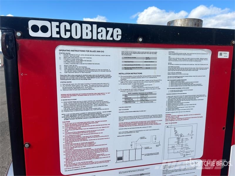 EcoBlaze 2000D/G 1800000 BTU Space Heater Kühl- und Heizsysteme