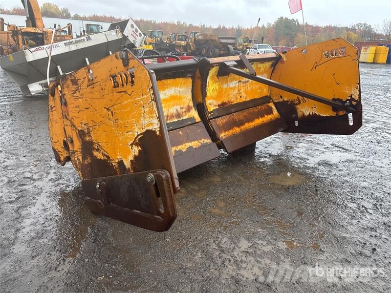 EDF 12 ft Extendable Snow Plow - Fits Wheel Loader Snow blades and plows