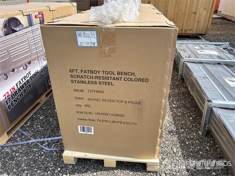 Fatboy 727FBNS 6 ft 17-Drawer Tool Workbench Andre komponenter