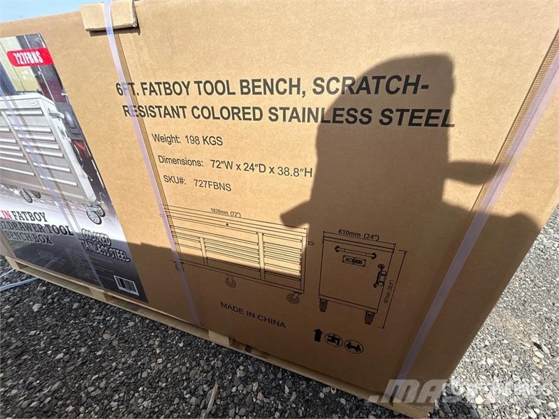 Fatboy 727FBNS 6 ft 17-Drawer Workbench (Unused) Andre komponenter