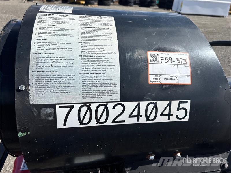 Flagro FVNP-400RC 390000 BTU Space Heater Šildymo ir šaldymo įranga