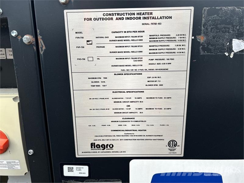 Flagro FVNP750 Kühl- und Heizsysteme