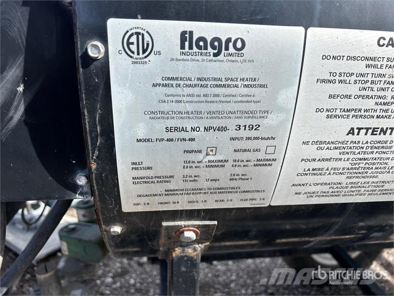 Flagro NPV400 400000 BTU Space Heater Ogrevalna in odtajevalna oprema