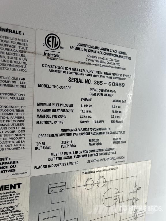 Flagro THC-355DF 330000 BTU Space Heater Ogrevalna in odtajevalna oprema