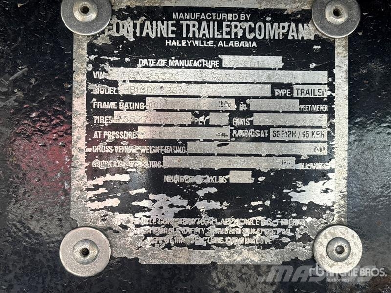 Fontaine 53 ft T/A Step Deck Trailer 平板拖车
