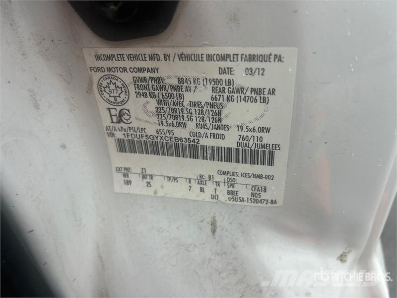 Ford 41 30 ft on Ford F-550 4x2 Van Mounted Aerial Lif Truck mounted aerial platforms