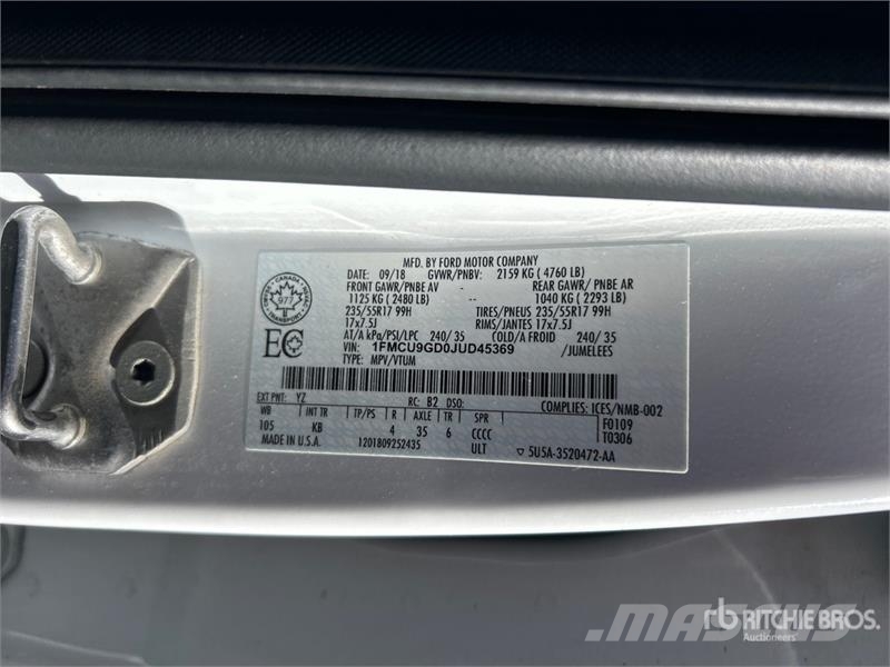 Ford Escape SE 4WD SUV Automobili