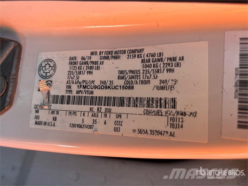 Ford Escape SE 4WD SUV 汽车