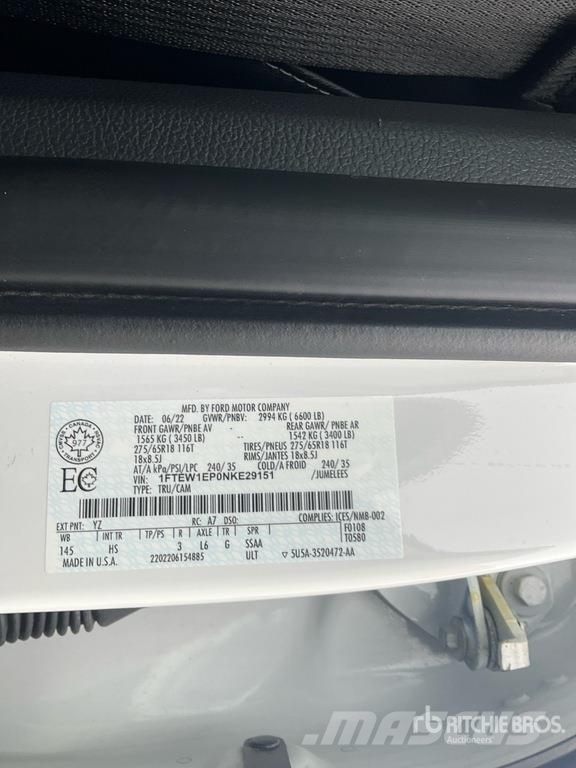 Ford F-150 Lariat 4x4 Crew Cab Pickup Ostalo
