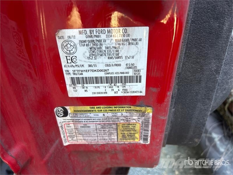 Ford F-150 XLT 4x4 Crew Cab Pickup (Inoperable) Ostalo
