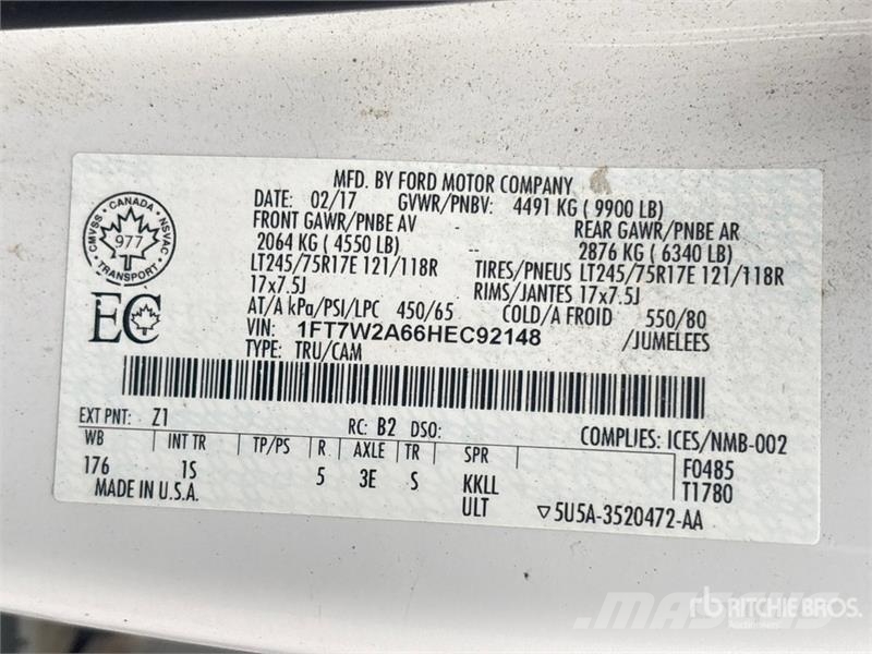 Ford F-250 XL 4x2 Crew Cab Pickup Citi