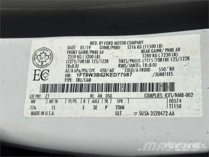 Ford F-350 Planbiler