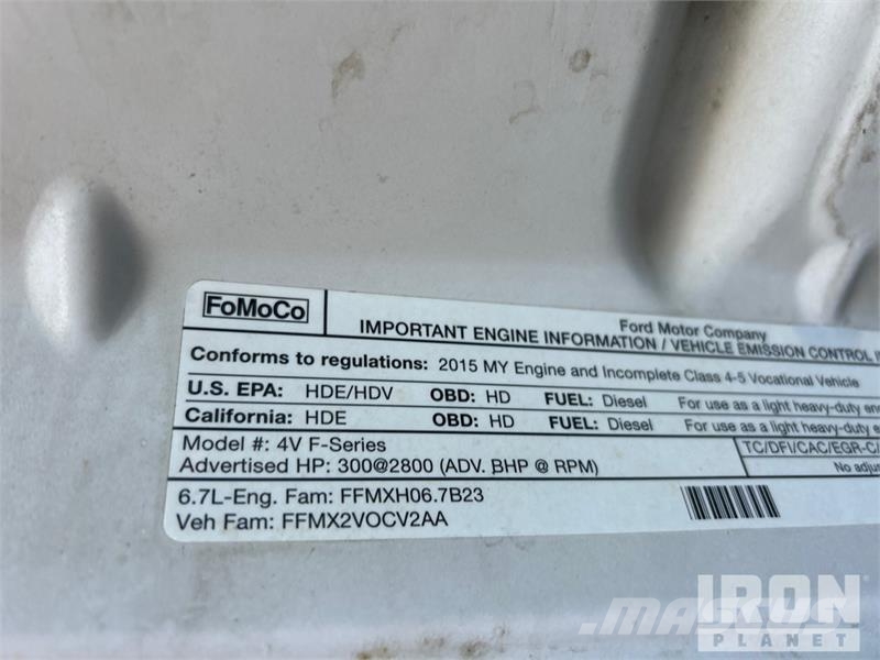 Ford F-550 XL 4x4 Extended Cab Utility Truck Ldv/dropside