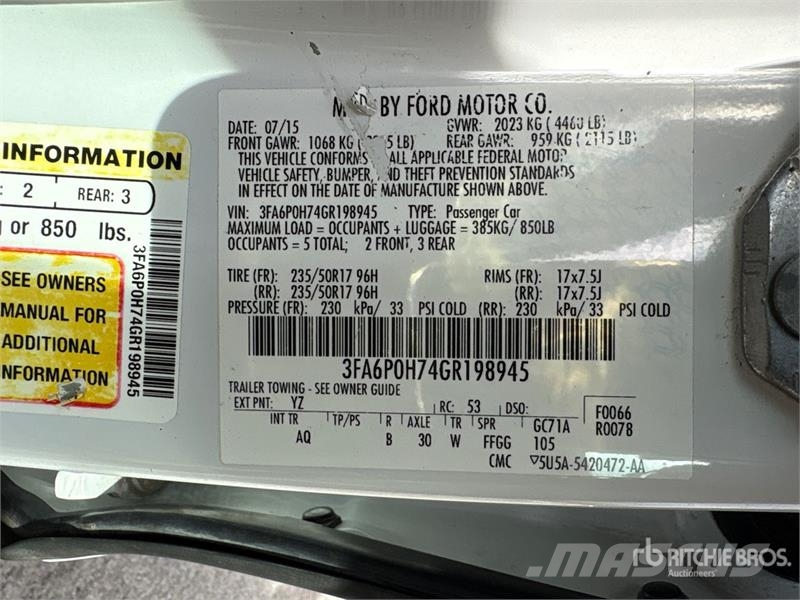 Ford Fusion SE Αυτοκίνητα