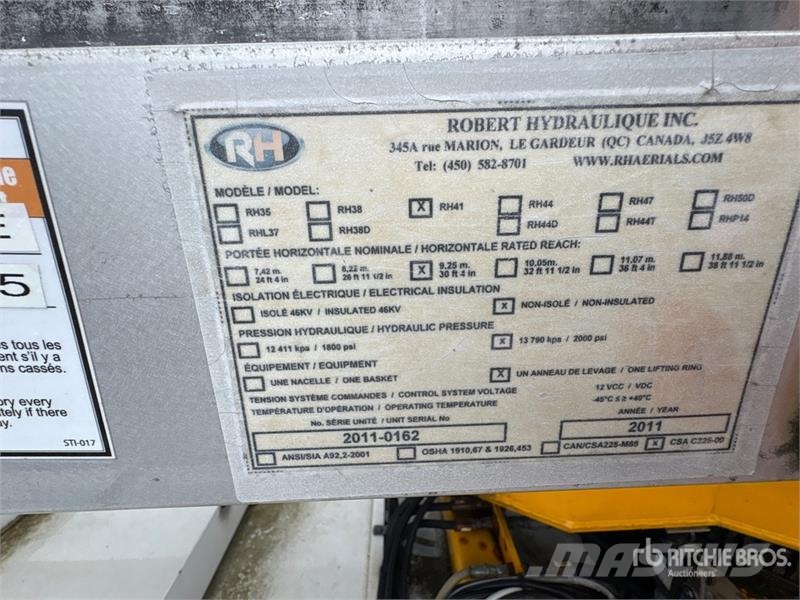 Ford Hydralique RH41 30 ft on Ford F-550 4x4 Van Mounte Auto hoogwerkers