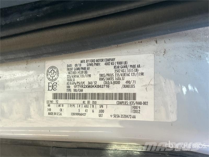 Ford Transit 250 Refrigerated Truck 冷凍冷蔵車