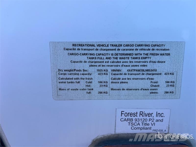 Forest River Palomino 22 ft T/A Travel Trailer Druge prikolice