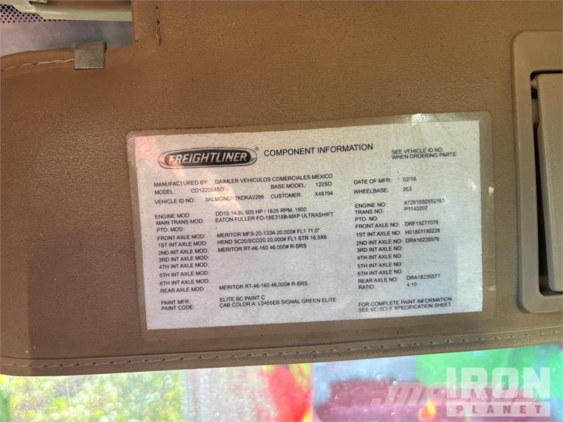 Freightliner 122SD 8x4 Tri/A Dump Truck Kipper