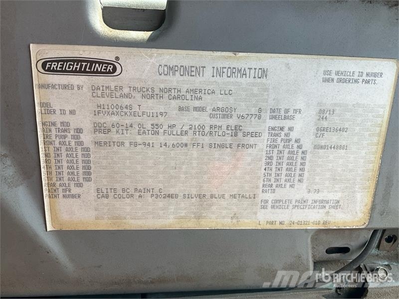 Freightliner Argosy Prime Movers