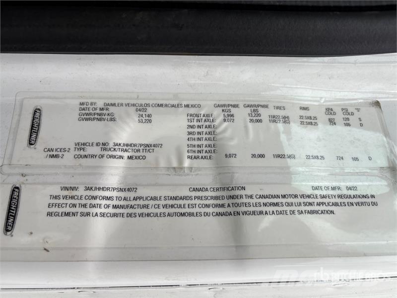 Freightliner Cascadia 126 Prime Movers