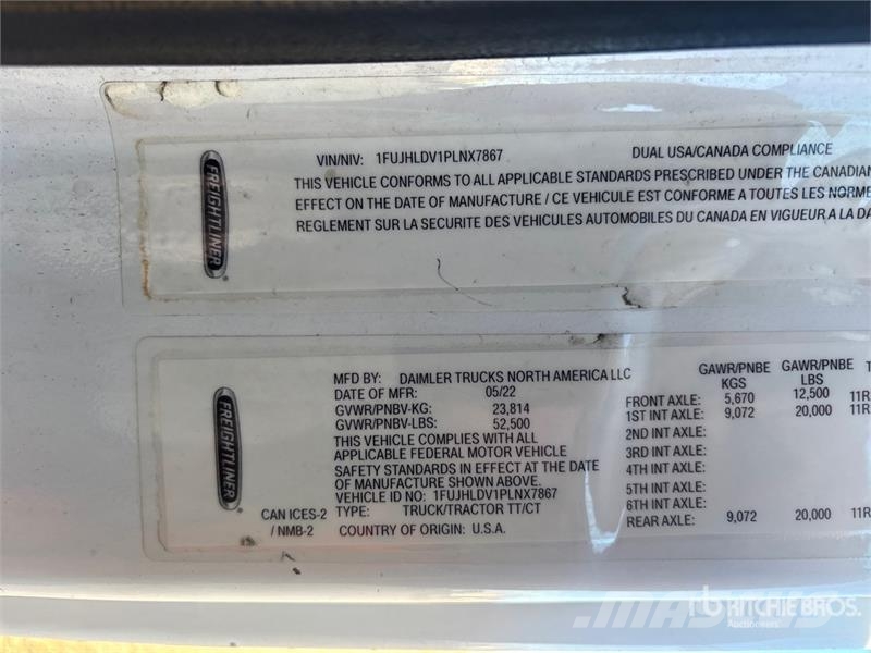 Freightliner Cascadia 126 وحدات الجر