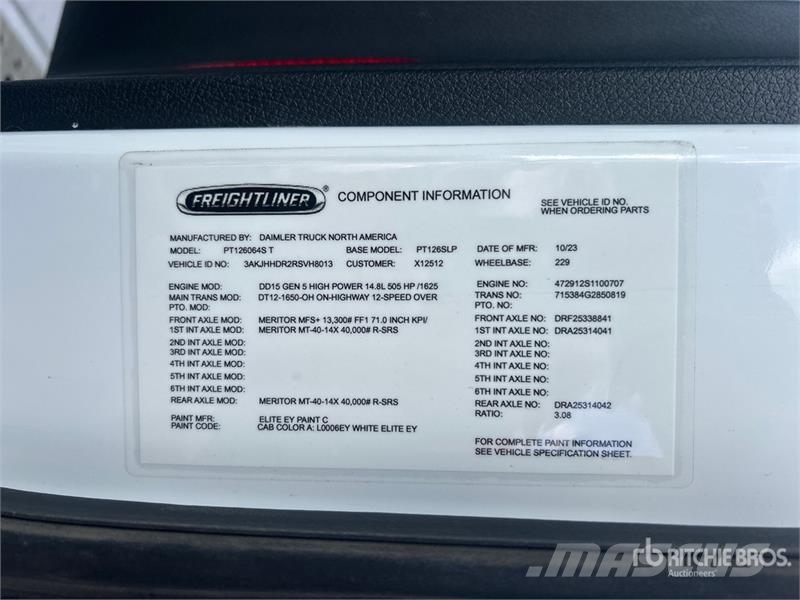 Freightliner Cascadia 126 Dragbilar