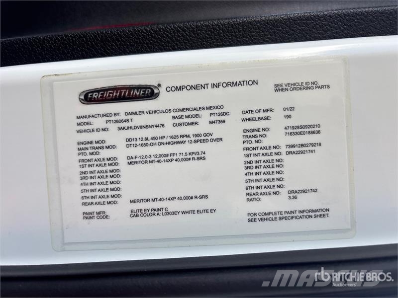 Freightliner Cascadia 126 Cabezas tractoras