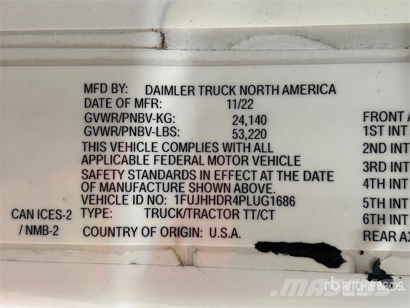 Freightliner Cascadia 126 Naudoti vilkikai