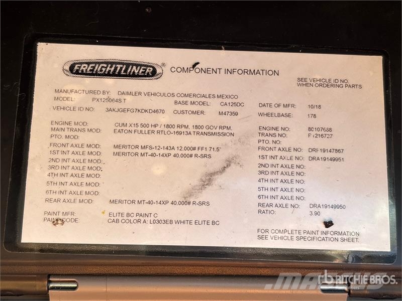 Freightliner Cascadia 125 Тягачі