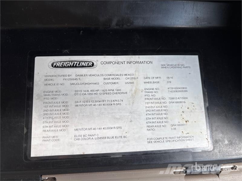 Freightliner Cascadia 125 6x4 Evolution T/A Sleeper Truck Tract Motrici e Trattori Stradali