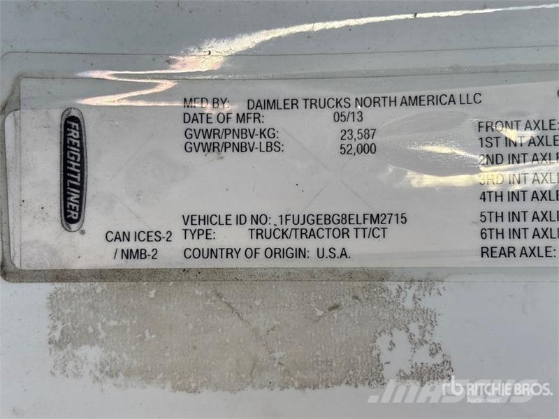 Freightliner Cascadia 125 Truck Tractor Units