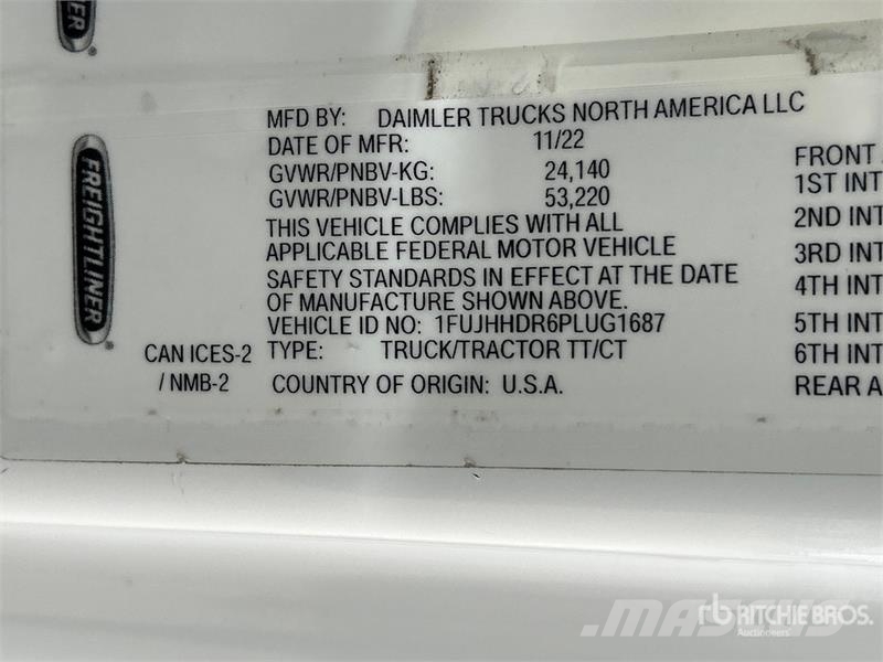 Freightliner Cascadia 126 وحدات الجر