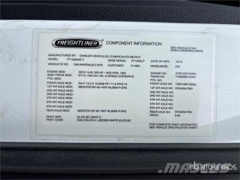 Freightliner Cascadia 126 Prime Movers