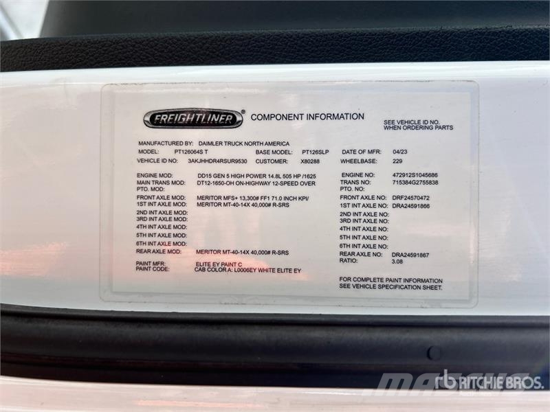 Freightliner Cascadia 126 Cavalos mecânicos