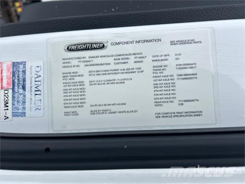 Freightliner Cascadia 126 Nyergesvontatók
