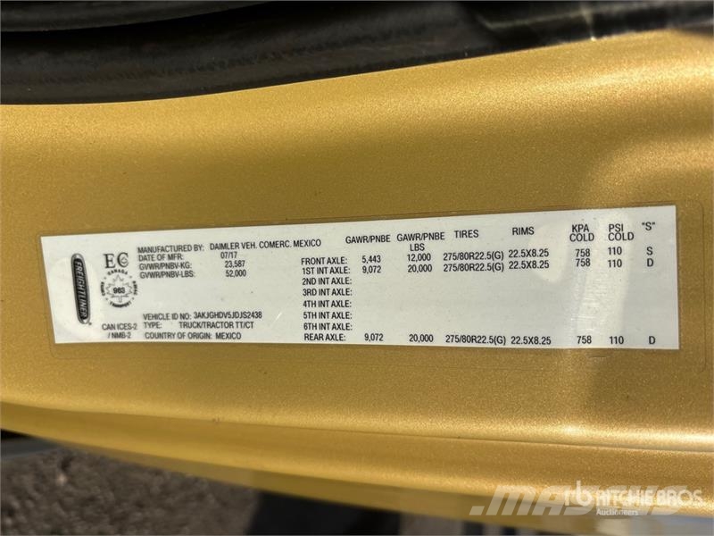 Freightliner Cascadia 113 Motrici e Trattori Stradali