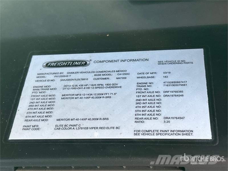 Freightliner Cascadia 125 Седельные тягачи