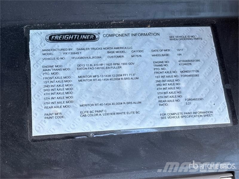Freightliner Cascadia 113 وحدات الجر