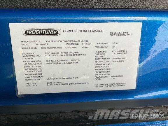 Freightliner Cascadia 126 Truck Tractor Units