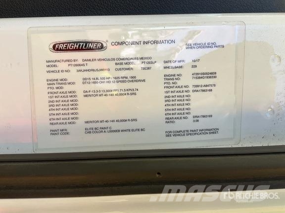 Freightliner Cascadia 126 6x4 T/A Sleeper Truck Tractor Tractor Units