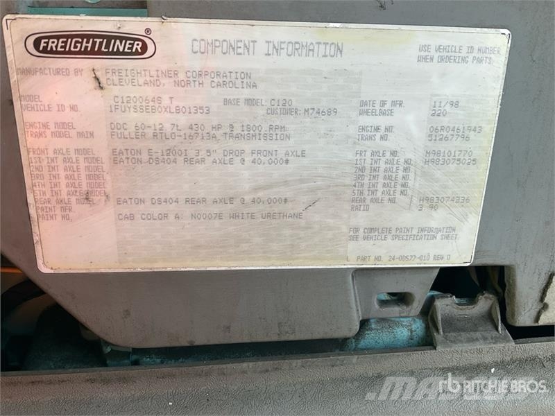Freightliner Century Class CST120 Tractor Units