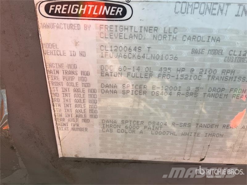 Freightliner Columbia 120 6x4 T/A Day Cab Truck Tractor Tractor Units