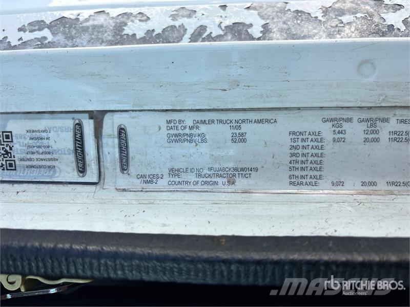 Freightliner Columbia 120 6x4 T/A Day Cab Truck Tractor Tractores (camiões)