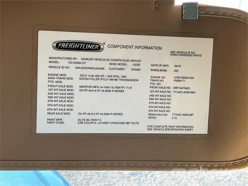 Freightliner Coronado SD122 6x4 T/A Sleeper Truck Tractor Sattelzugmaschinen